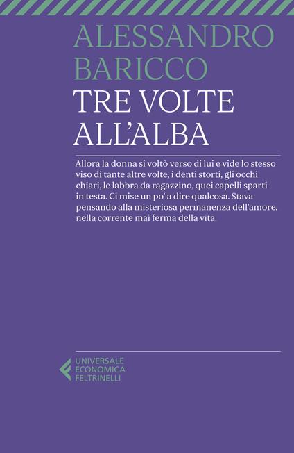 Tre volte all'alba - Alessandro Baricco - copertina