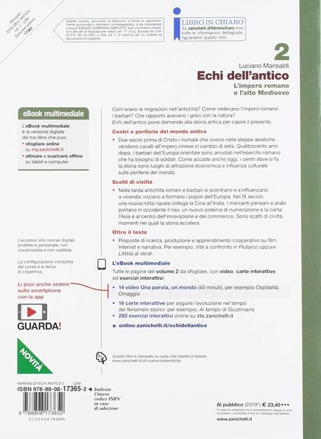  Echi dell'antico. Con e-book. Con espansione online. Vol. 2: L' impero romano e l'alto medioevo - 2