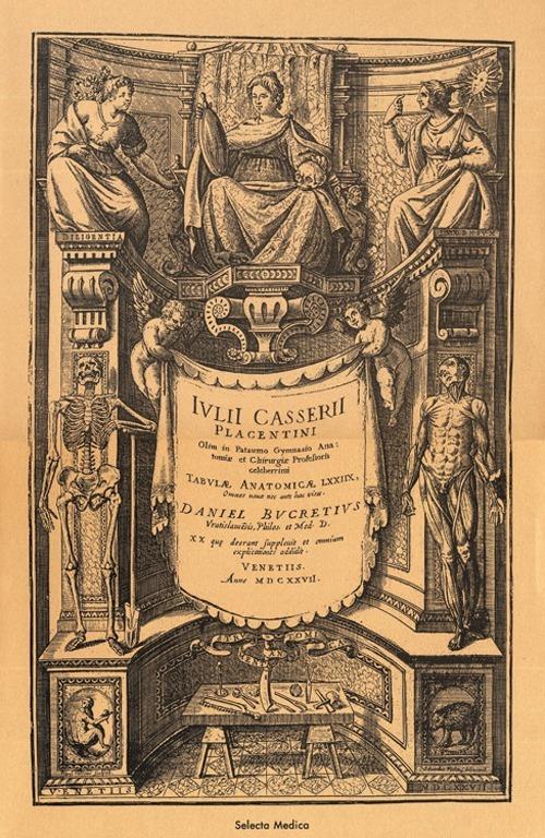 Tabulae anatomicae LXXIIX - Giulio Casserio - copertina