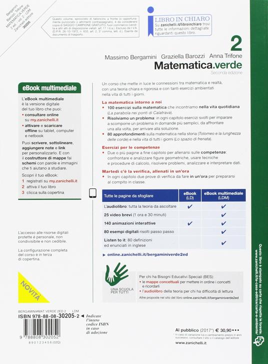 Matematica.verde. Algebra. Geometria. Probabilità. Con Contenuto digitale  per accesso on line. Vol. 2
