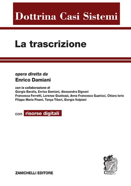 La trascrizione. Con Contenuto digitale per accesso on line - copertina