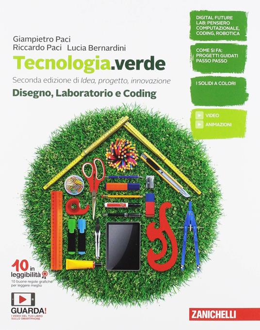  Tecnologia.verde. Tecnologia. Disegno, Laboratorio e Coding. Tavole per il disegno. Con e-book - 3