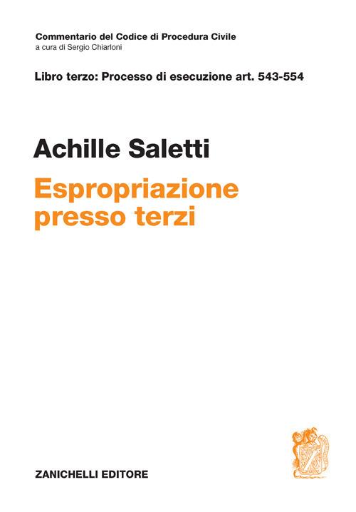 ART. 543-554. Espropriazione presso terzi - Achille Saletti - copertina