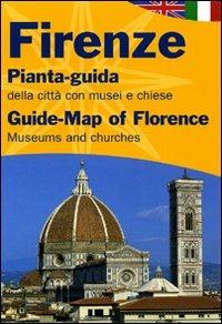 Firenze. Pianta-guida della città con musei, chiese e fiere. Ediz. italiana e inglese - copertina