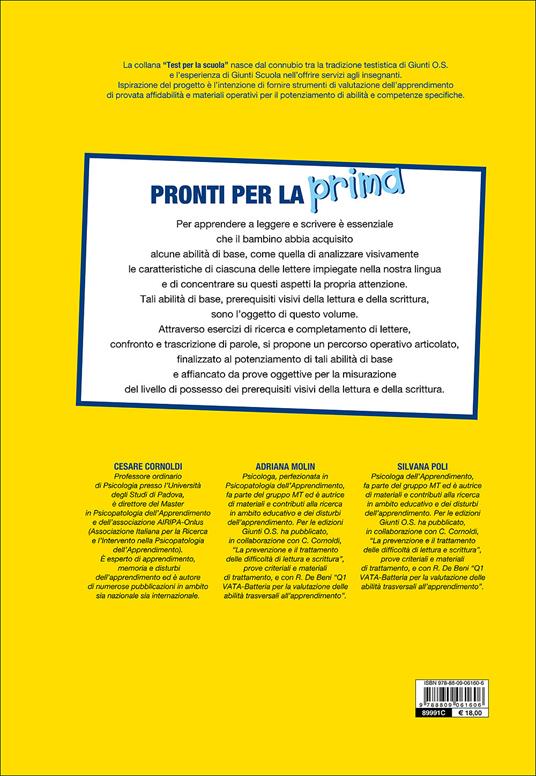 Pronti per la prima. Analisi e attenzione visiva nelle prime fasi di apprendimento della lettura e della scrittura - Adriana Molin,Silvana Poli - 4