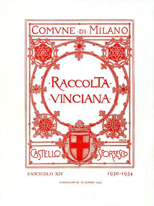 Raccolta Vinciana (1930-1934). Vol. 14 - copertina