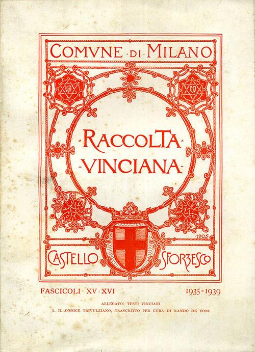 Raccolta Vinciana (1935-1939) voll. 15-16 - copertina