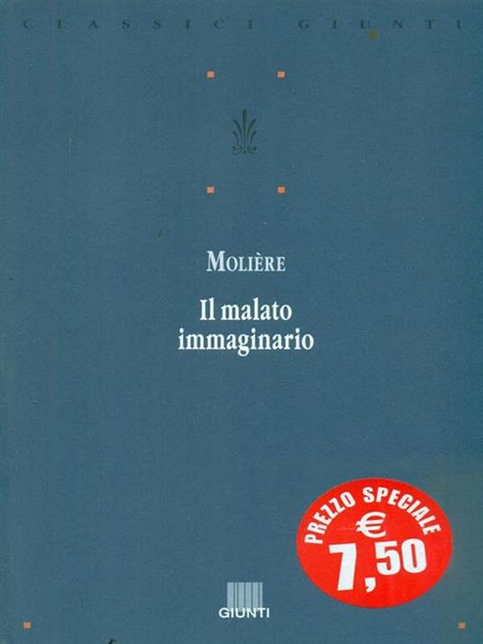 Il malato immaginario. Testo originale a fronte - Molière - copertina