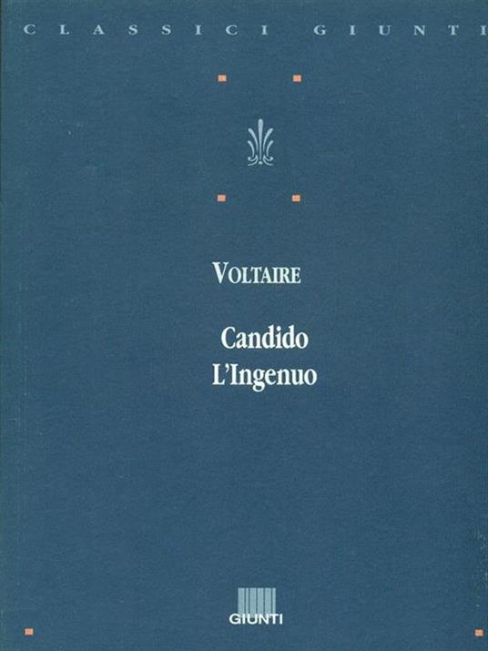 Candido-L'ingenuo - Voltaire - copertina