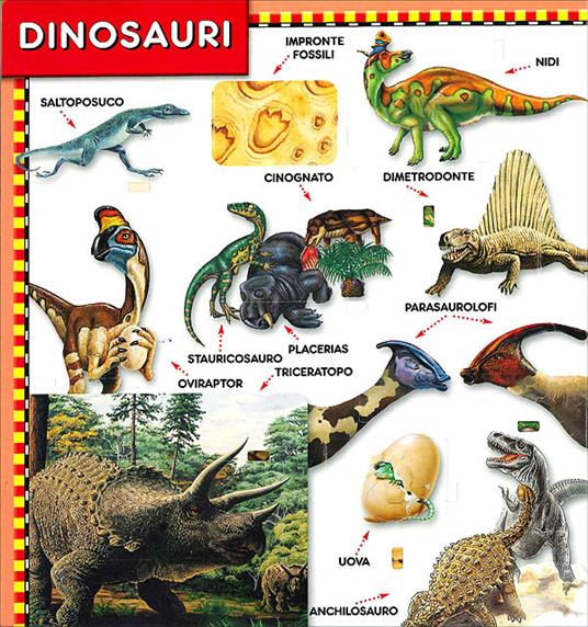 Dinosauri. 100 finestrelle. Ediz. illustrata - Paola Fabris - 2