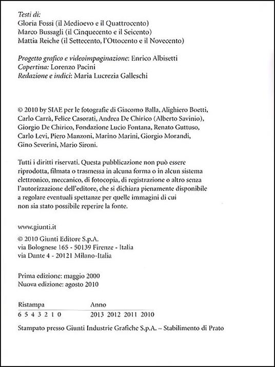 L' arte italiana. Pittura, scultura, architettura dalle origini a oggi. Ediz. illustrata - Gloria Fossi,Mattia Reiche,Marco Bussagli - 2