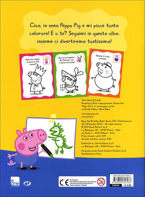 Colora con Peppa Pig. Hip hip urrà per Peppa! Ediz. illustrata - Silvia D'Achille - 4