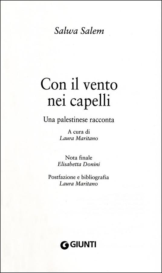 Con il vento nei capelli. Una palestinese racconta - Salwa Salem,L. Maritano - ebook - 2