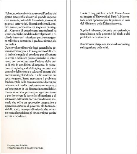 Gestire le grandi crisi. Sanitarie, ecologiche, politiche e aziendali - Louis Crocq,Sophie Huberson,Benoît Vraie - 3