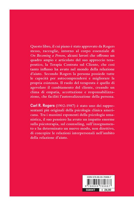 La Terapia Centrata Sul Cliente Carl R Rogers Libro Giunti Editore Psicoanalisi E 9669