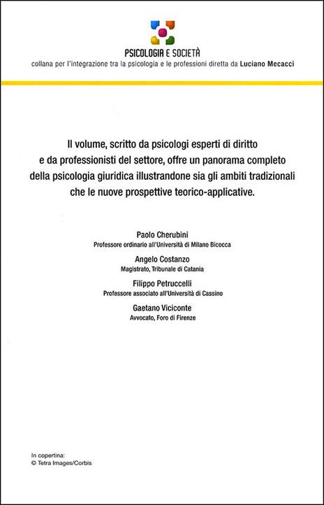 Diritto. Elementi di psicologia giuridica, processi cognitivi e ragionamento giudiziario, i processi decisionali del giudice e dell'avvocato - Paolo Cherubini,Angelo Costanzo,Filippo Petruccelli,Gaetano Viciconte - ebook - 2