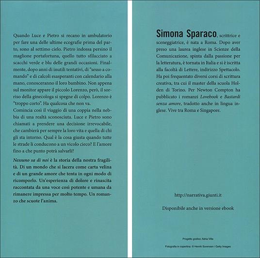 Nessuno sa di noi - Simona Sparaco - Libro - Giunti Editore - A