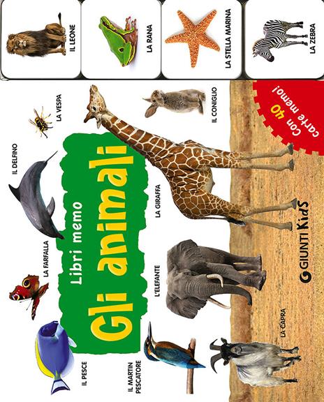 Gli animali. Con 40 carte memo - copertina