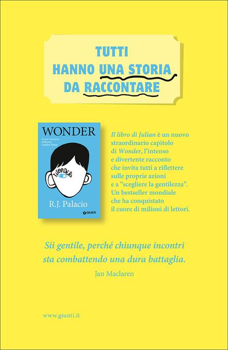 Wonder. Edizione Italiana : Palacio, R. J., Orcese, Alessandra: :  Libri