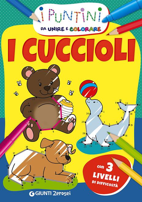 I cuccioli. I puntini da unire e colorare - copertina