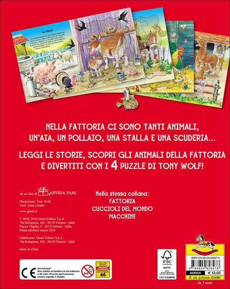 Fattoria. Con 4 puzzle - Tony Wolf,Anna Casalis - 4