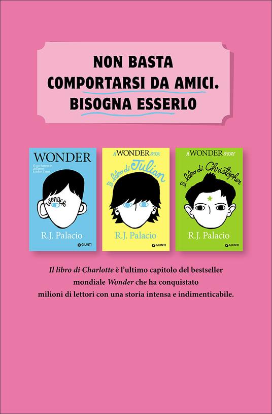 Wonder. Edizione Italiana : Palacio, R. J., Orcese, Alessandra: :  Libri