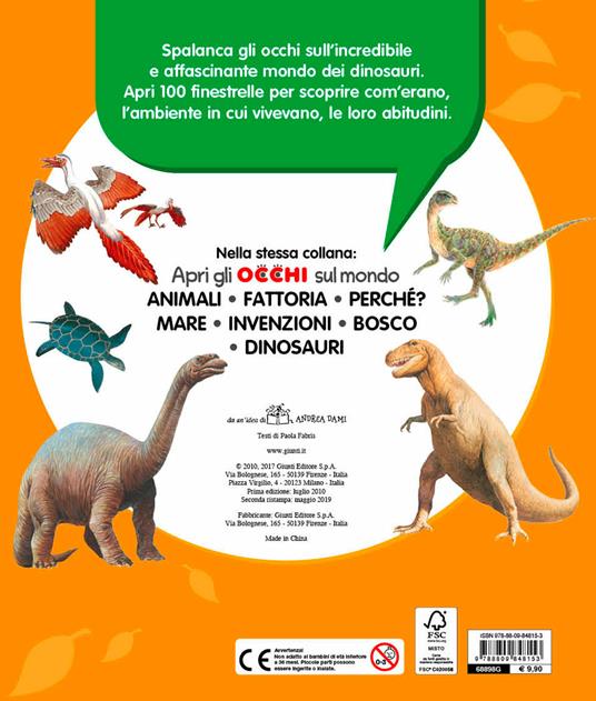 Libro per Bambini Apri gli Occhi sul Mondo ANIMALI di Dami Editore