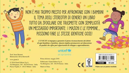 Cosa fanno le bambine? Cosa fanno i bambini? - Irene Biemmi - 2