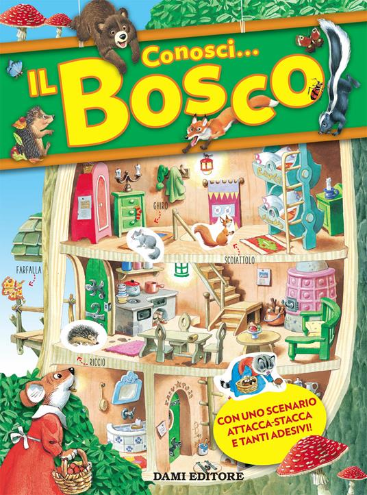 Conosci... Il bosco. Con adesivi. Ediz. a colori - Anna Casalis - copertina