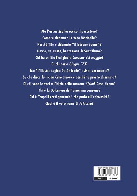 Fabrizio De André. Il libro del mondo. Le storie dietro le canzoni. Nuova ediz. - Walter Pistarini - 2