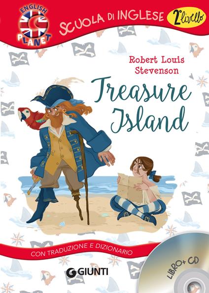 Treasure island. Con traduzione e dizionario. Con CD-Audio - Robert Louis Stevenson - copertina