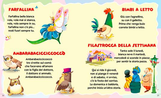 coccole filastrocche rime per bambini da 0 a 3 anni - SBU