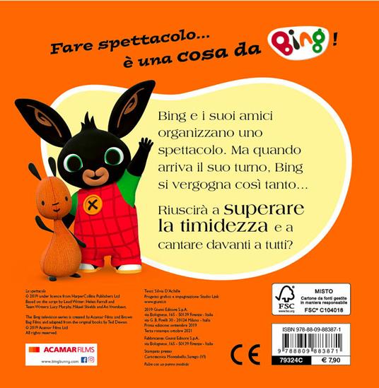 Lo spettacolo. Bing. Ediz. a colori - Silvia D'Achille - Libro - Giunti  Editore 