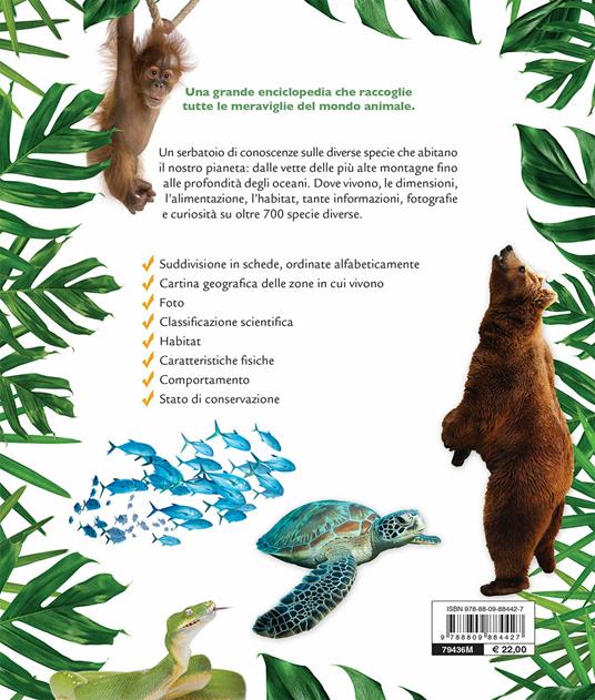 Grande enciclopedia illustrata degli animali - Emanuela Busà - Libro -  Giunti Editore - Animali e natura