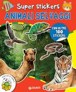 Animali selvaggi. Super stickers. Con adesivi. Ediz. a colori