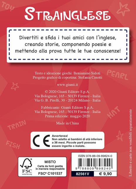 Strainglese. 50 carte per divertirsi con l'inglese! Con 50 Carte - Beniamino Sidoti - 2