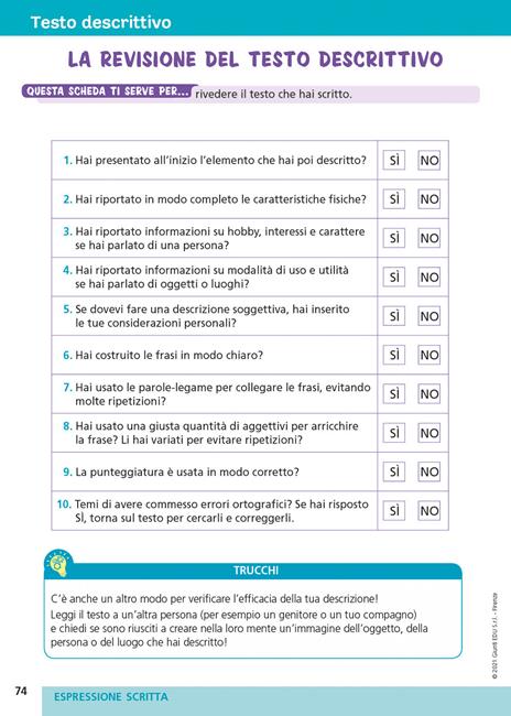 Strumenti compensativi. Il quaderno di italiano. Ortografia, espressione scritta e strategie di studio - Cesare Cornoldi,Rosanna Ferrara - 5