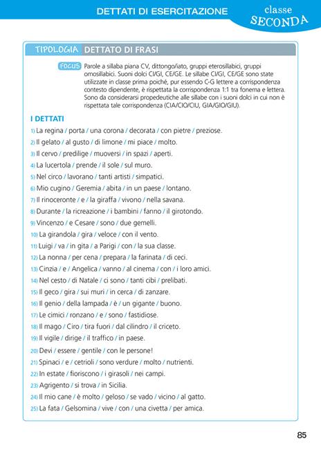 Dettati a misura di bambino. Verificare ed esercitare le abilità ortografiche per intervenire sugli errori fonologici, non fonologici, fonetici e lessicali nell'intero ciclo della scuola primaria - Emanuela Siliprandi,Claudio Gorrieri - 6