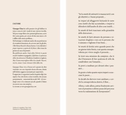 Zero pensieri. 10 passi per tornare a quando il futuro era semplice - Giuseppe Cloza - 2