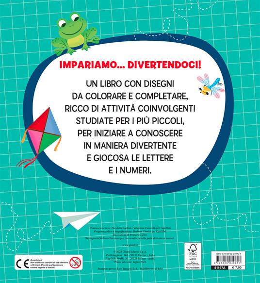 Giochi con lettere e numeri. Superquadernini. Ediz. a colori - Nicoletta Baldini,Valentina Cammilli - 2