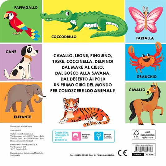 100 Animali - Album da colorare per adulti: Vol. 4 - 100