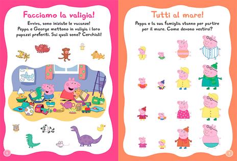 Coloro e gioco in vacanza con Peppa Pig. Con adesivi. Ediz. a colori - Silvia D'Achille - 4