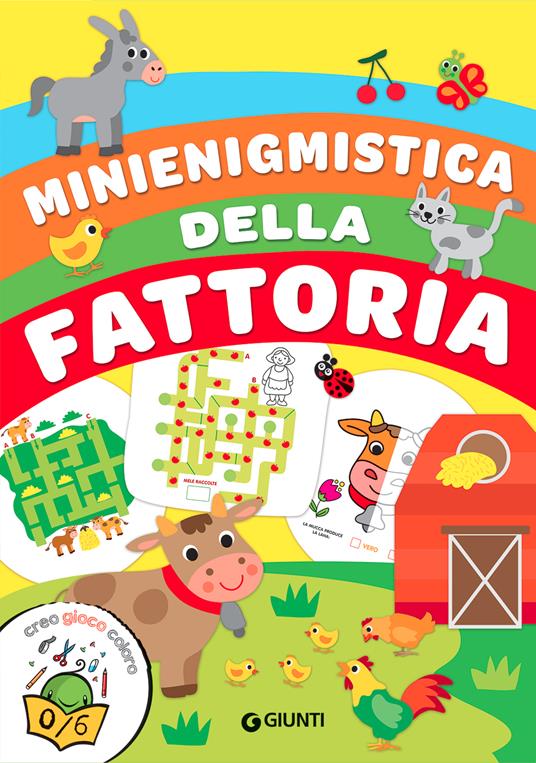 Mini enigmistica della fattoria. Ediz. a colori - Irene Mazza - copertina