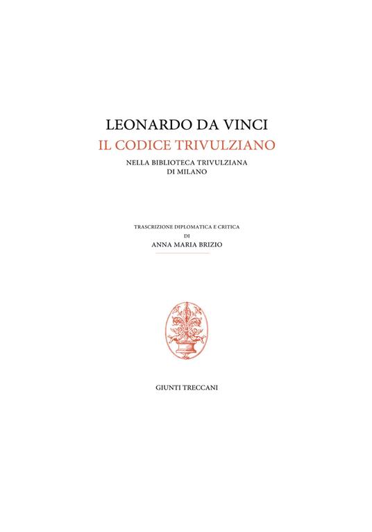 Codice Trivulziano. Uccelli - Leonardo da Vinci - copertina