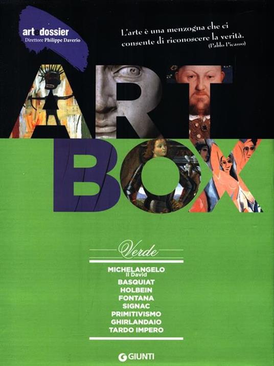 Dossier d'art. Box verde: Michelangelo. Il David-Basquiat-Holbein-Fontana-Signac-Primitivismo-Ghirlandaio-Tardo impero. Ediz. illustrata - 2