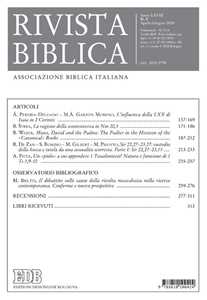 Rivista biblica (2020). Vol. 3