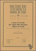 L' epoca di Ezechia: alle origini della letteratura religiosa di Israele. Atti del 7º Convegno di studi veterotestamentari (Perugia, 9-11 settembre 1991)