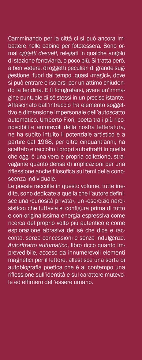 Autoritratto automatico - Umberto Fiori - 2