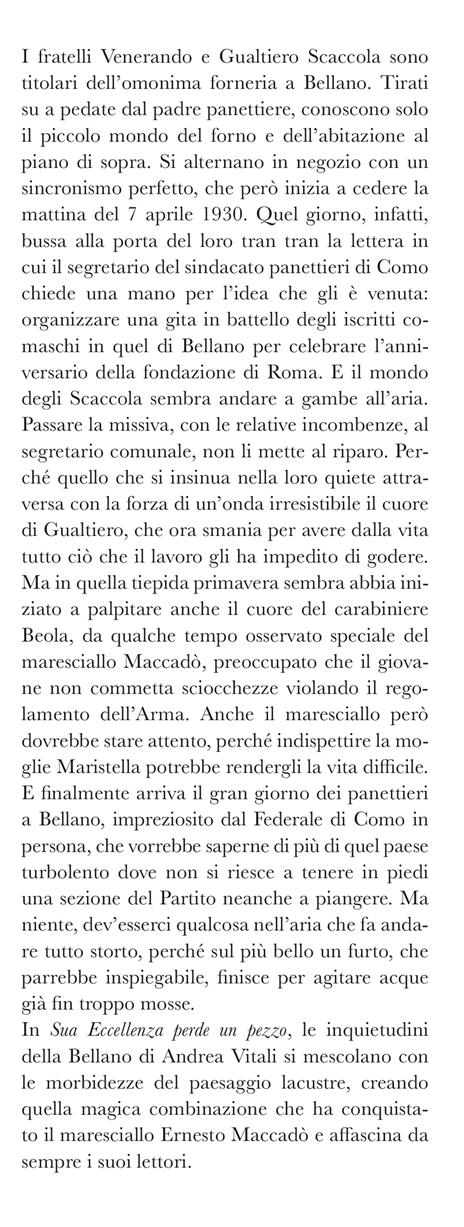 Sua Eccellenza perde un pezzo. I casi del maresciallo Ernesto Maccadò - Andrea Vitali - 2