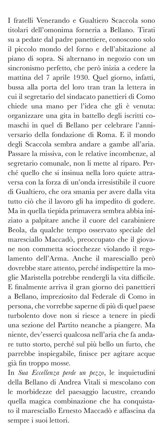 Sua Eccellenza perde un pezzo. I casi del maresciallo Ernesto Maccadò - Andrea Vitali - 2